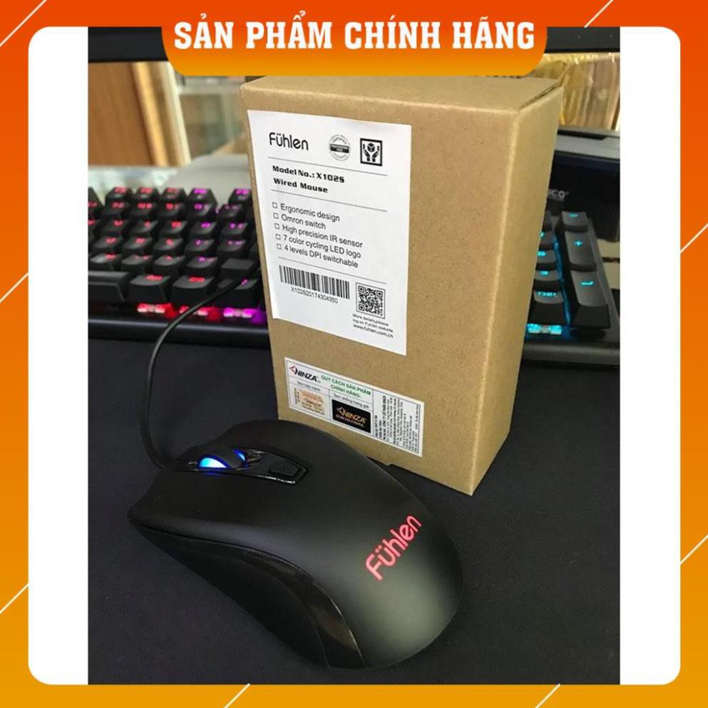 [SẴN HÀNG] Chuột Gaming Fuhlen X102S - Màu đen - Có đèn led - Team ninza phân phối - BH 24 tháng [LỖI 1 ĐỔI 1] | BigBuy360 - bigbuy360.vn