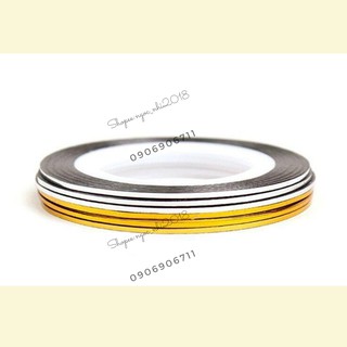 Cuộn băng keo line kim tuyến dán trang trí móng tay- ĐỒ NAIL VIỆT