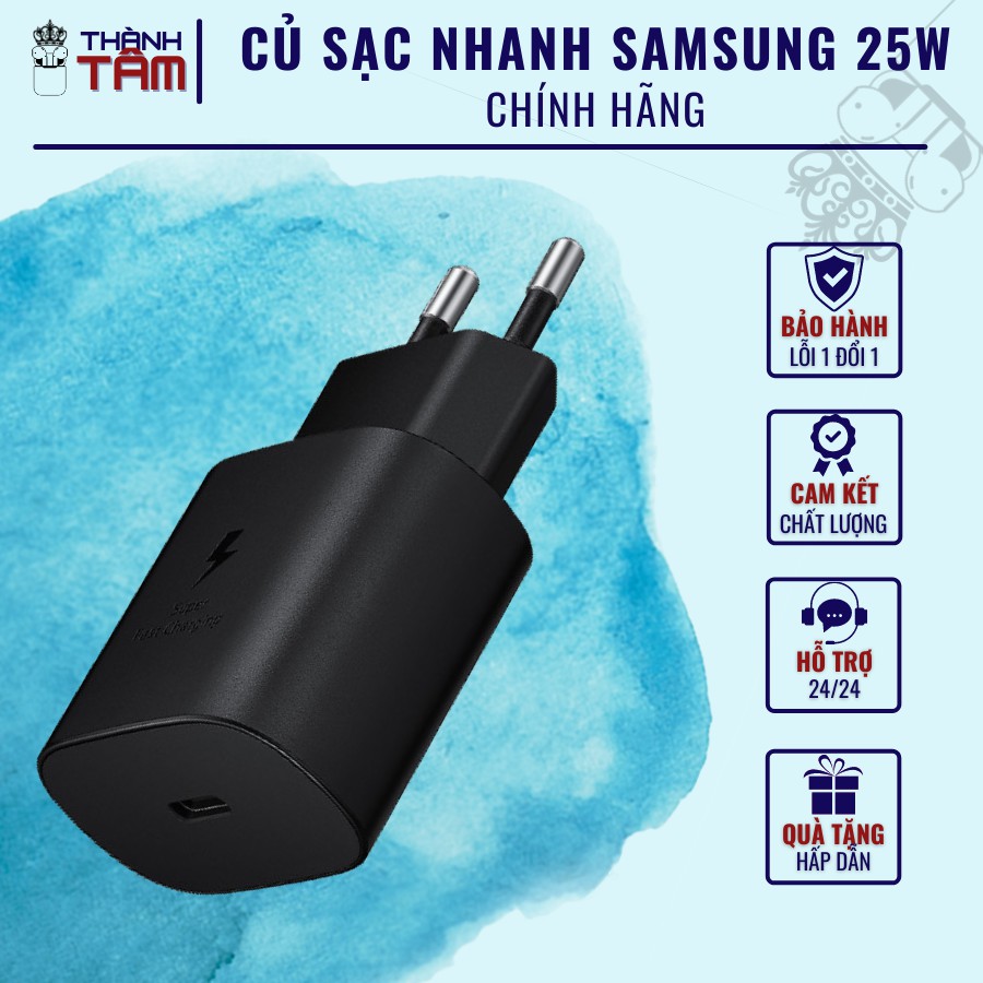 Củ Sạc Nhanh 25W SamSung Chính Hãng (Có công nghệ sạc nhanh PD)