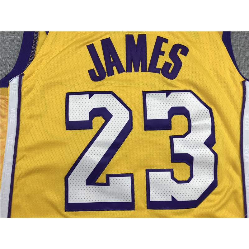 Áo thun thể thao NBA Jersey Los Angeles Lakers số 23 James phiên bản cổ điển