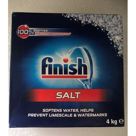 Muối rửa bát / Muối làm mềm nước Finish loại 4kg + Tặng viên Finish Nhật