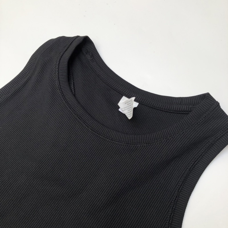 Áo Croptop Nữ Sát Nách Ba Lỗ Đen Hàng Xuất Xịn