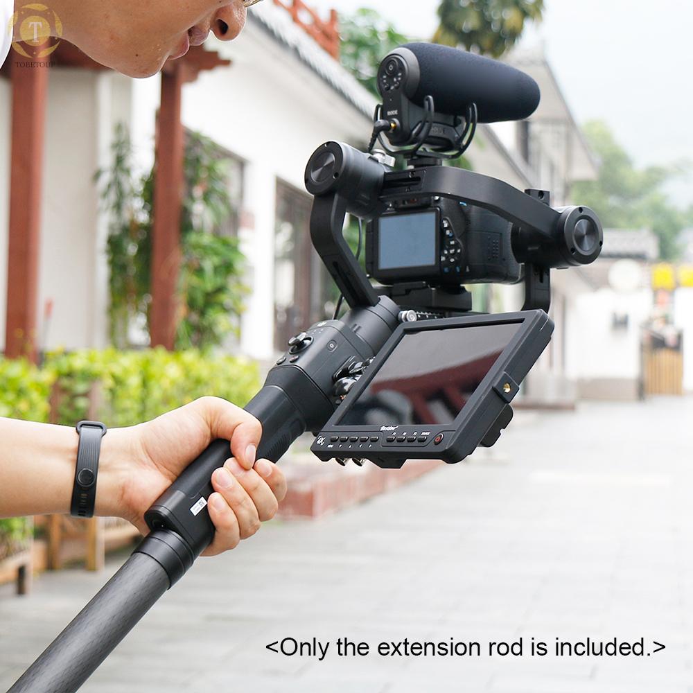 Gậy Sợi Carbon Mở Rộng 12 Tiếng Chuyên Nghiệp Kèm Vít 1 / 4 Inch 35cm Cho Dji Ronin-S Zhiyun Crane 2 / 3 Feiyu / Ak2000 / Airza4000 / 2000 Ak