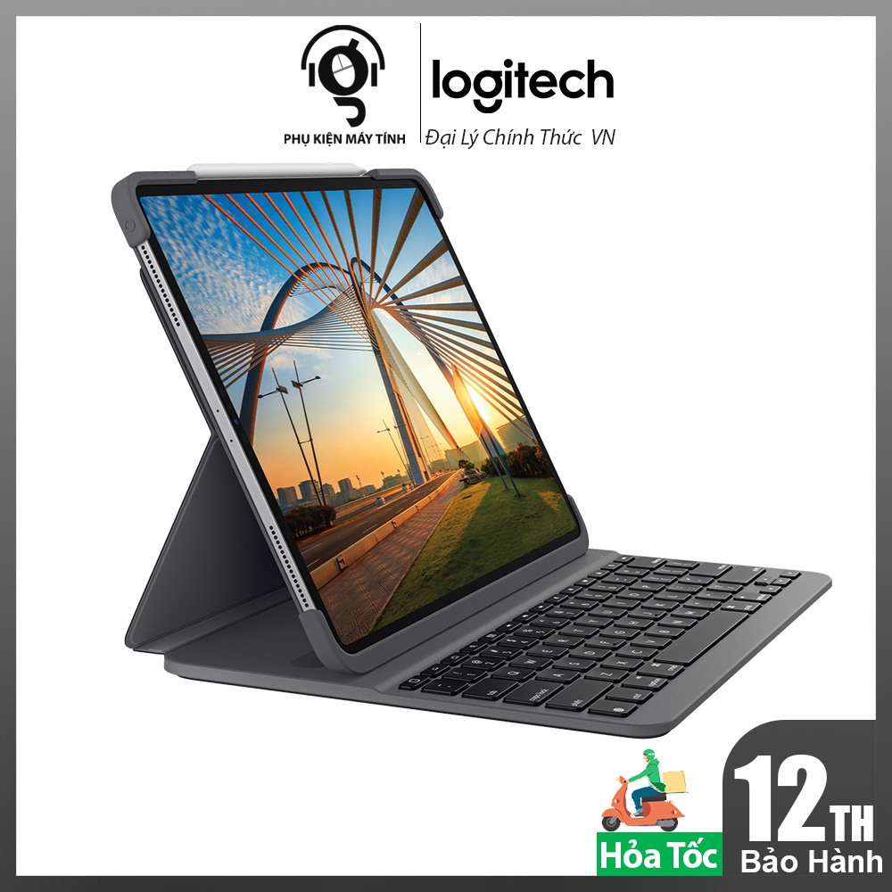 Bàn Phím Logitech Slim Folio Pro for iPad Pro 12.9 inch (Thế hệ thứ 3 & thứ 4)