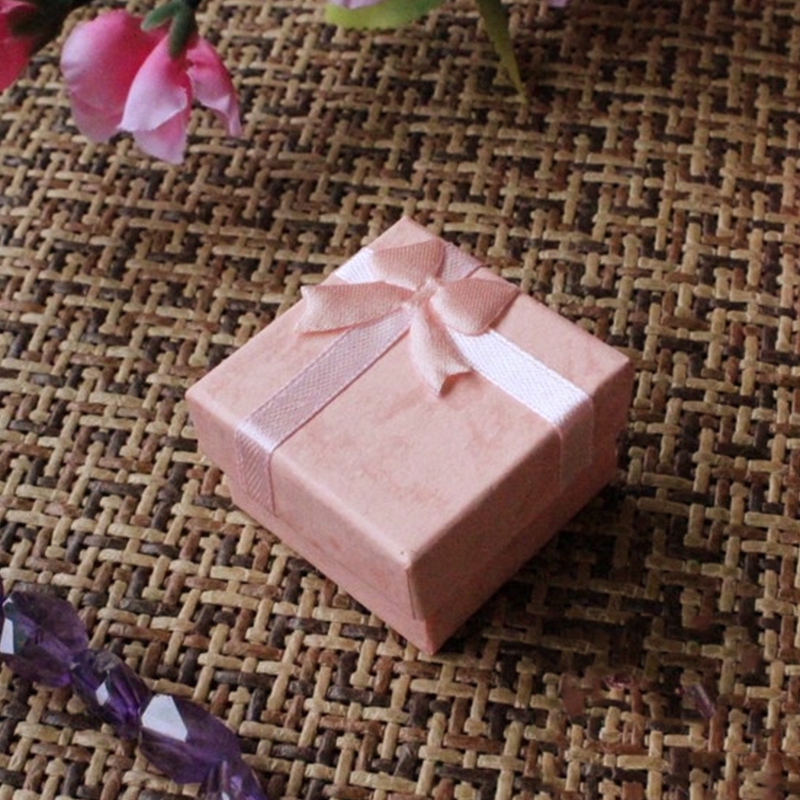 Bộ 1 hộp đựng đồ trang sức thắt nơ đẹp mắt