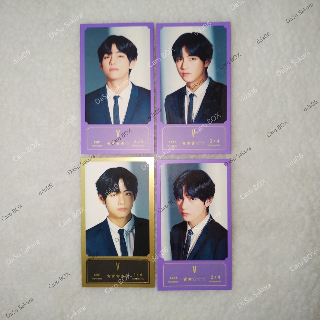 (Có Sẵn - Chính Hãng) BTS Message Card V Taehyung (Bưu thiếp)