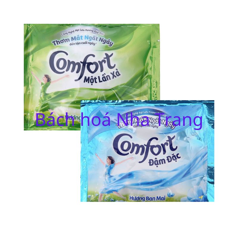 Dây 10 gói nước xả vải Comfort 20ml đủ mùi hương giá tốt