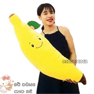 CHUỐI BÔNG (80cm) GỐI ÔM CHO BÉ HÌNH TRÁI CHUỐI