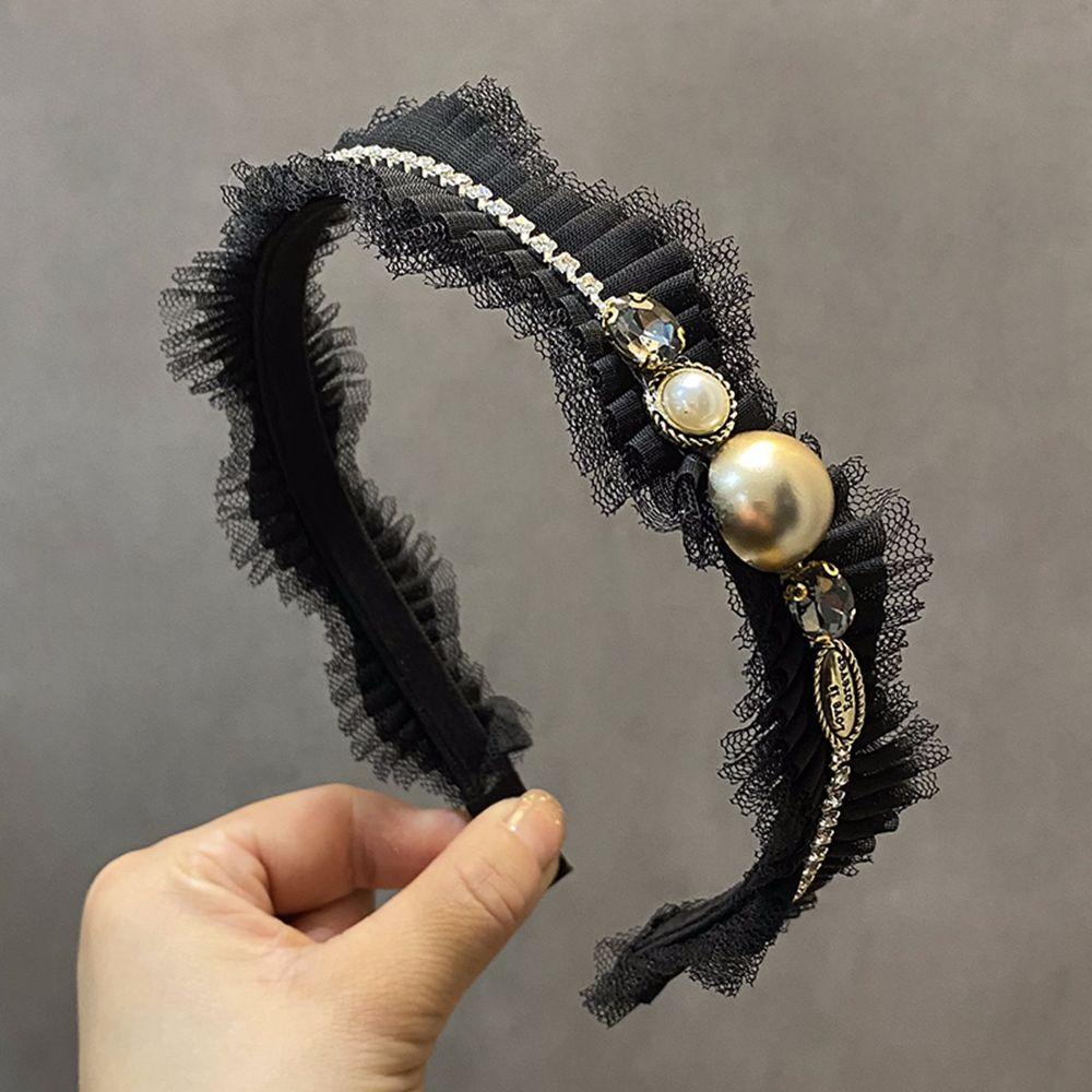 Băng Đô Cài Tóc Vải Lưới Cỡ Nhỏ Thanh Lịch Cho Nữ