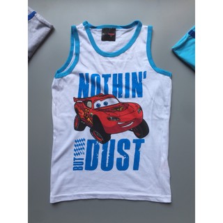 Áo Ba Lỗ Bé Trai Hình McQueen Phối Chữ