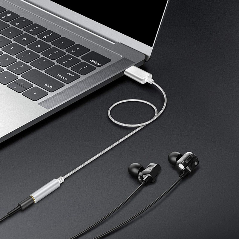 Cáp Chuyển Đổi Thẻ Âm Thanh Từ Usb Sang 3.5mm | BigBuy360 - bigbuy360.vn