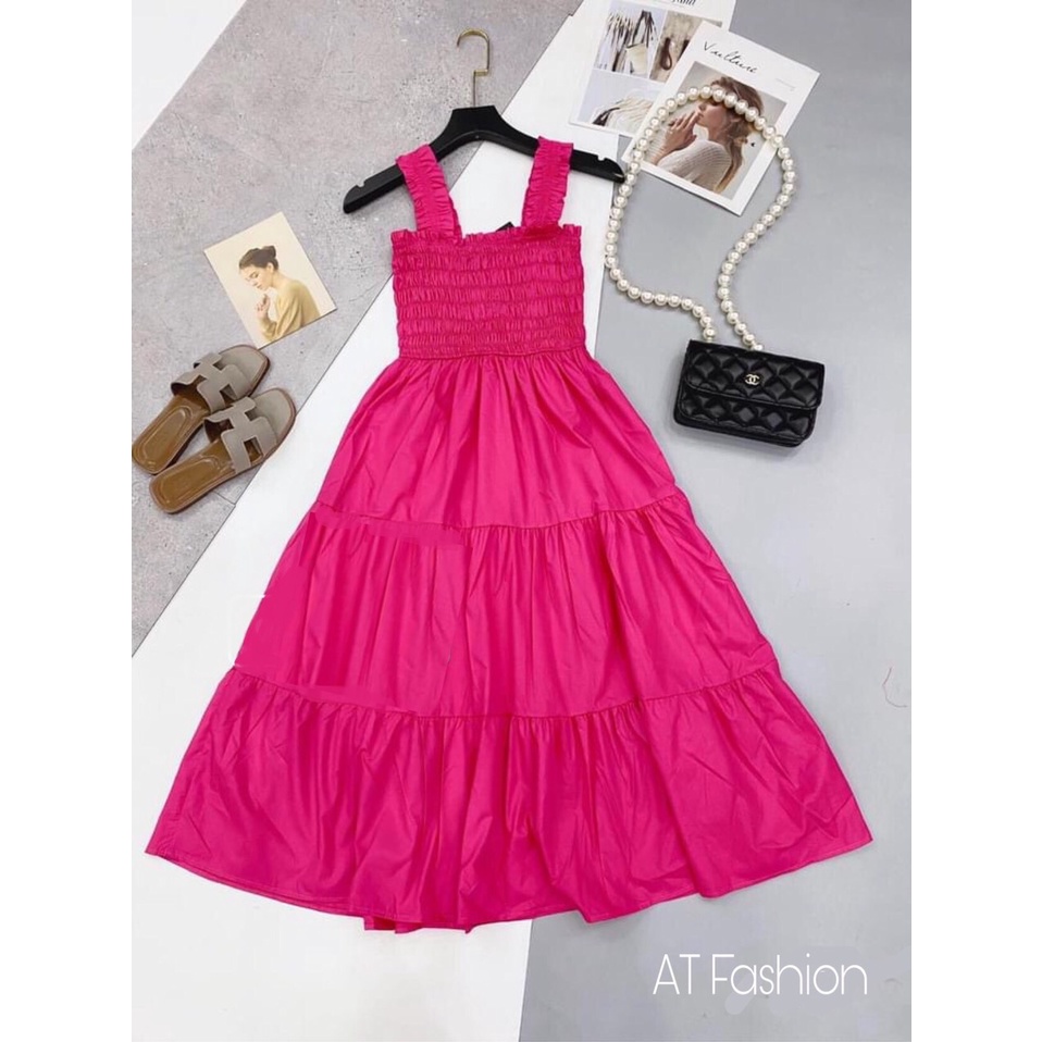 Mcbb 9-24 kg 100% tơ lụa đầm hai dây cho bé gái maxi tiểu thư xòe váy công chúa bé gái váy trẻ em bé gái 1-16 tuổi 2 dây