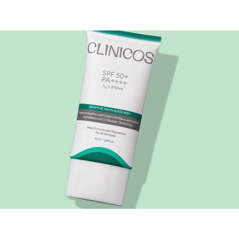 KEM CHỐNG NẮNG DÀNH CHO DA NHẠY CẢM CLINICOS SENSITIVE TRUTH SUNSCREEN SPF 50 PA++++ 50ML