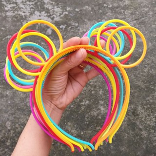 Bờm cài tóc tai mèo tròn nhựa mềm (Ảnh thật)