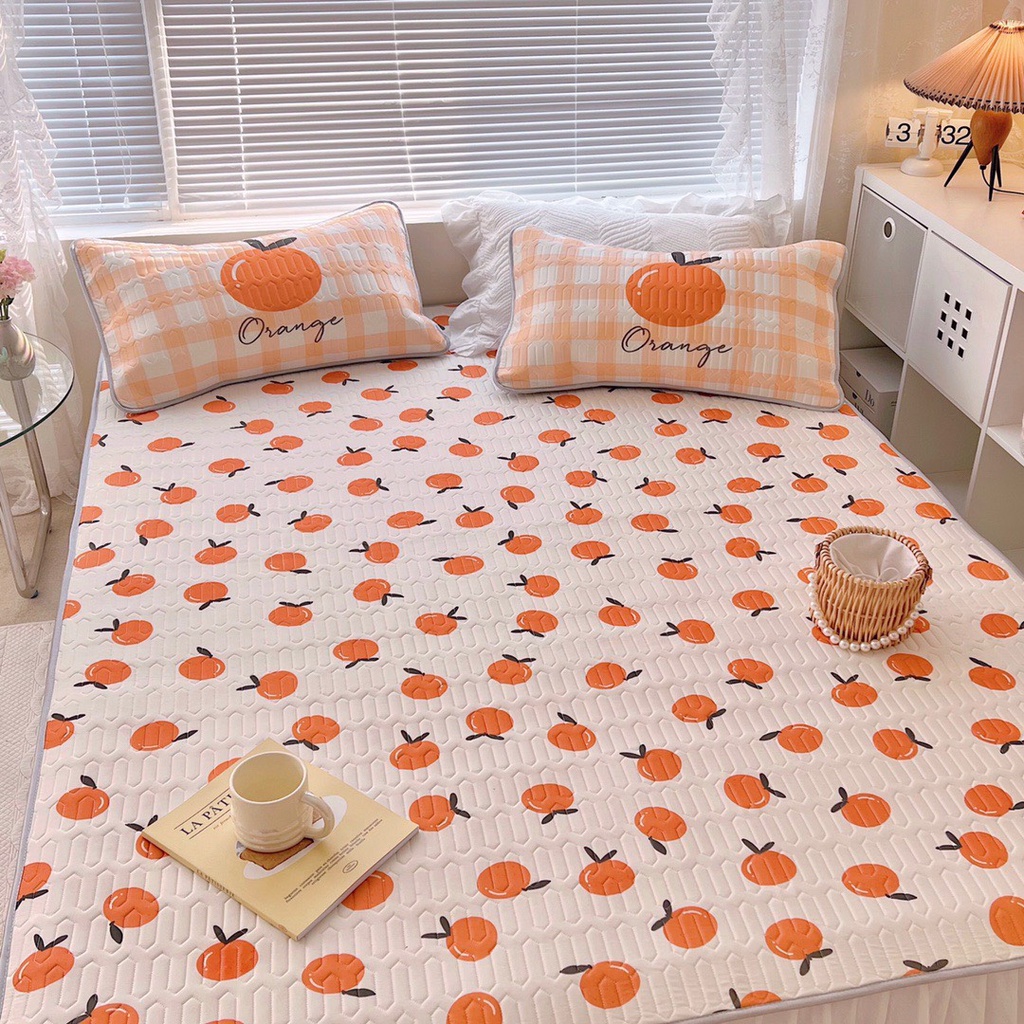 Chiếu điều hòa cao su non 6D M2T BEDDING Luxury Dream vải lụa Tencel mềm mát - Latex6D Mẫu 1