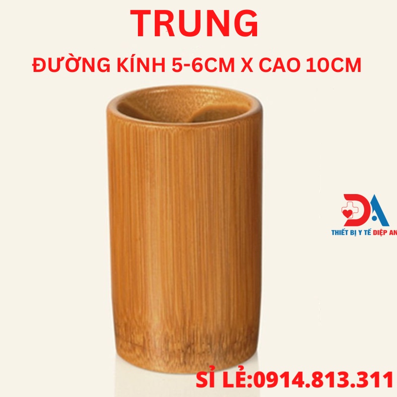 Ống giác hơi trúc, tre dùng lửa nhiều size- Cốc giác hơi trúc