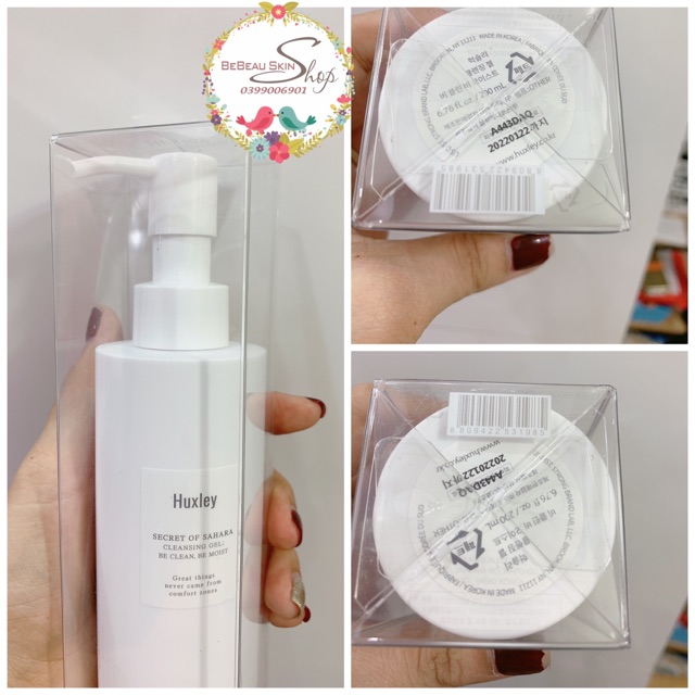 Sữa Rửa Mặt Huxley CLEANSING FOAM ;DEEP CLEAN DEEP MOIST - Huxley Secret Of Sahara Cleansing Gel