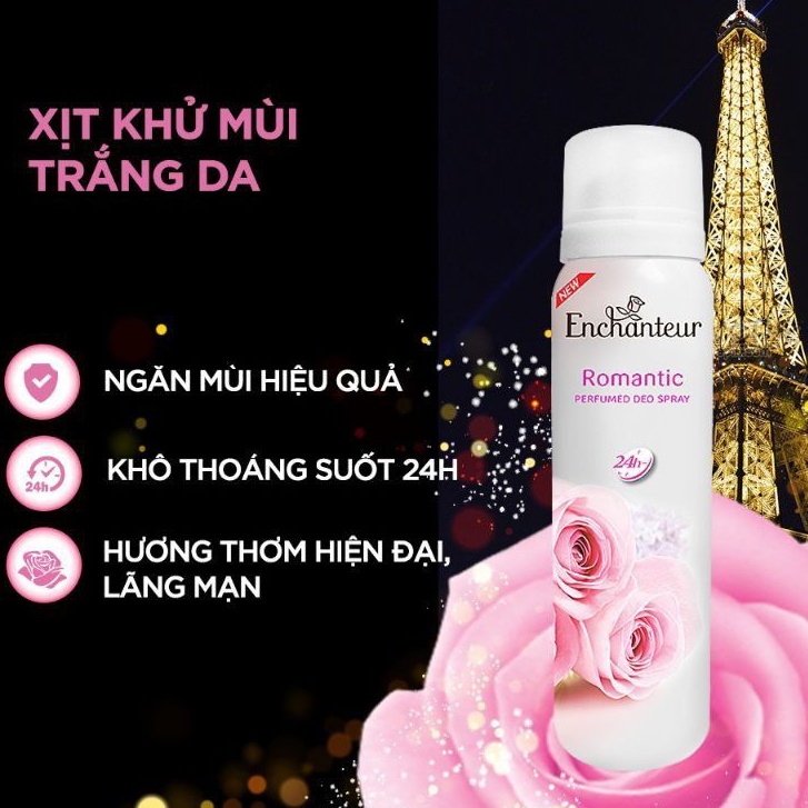 Xịt Ngăn Mùi Enchanteur Hương Nước Hoa 150ml