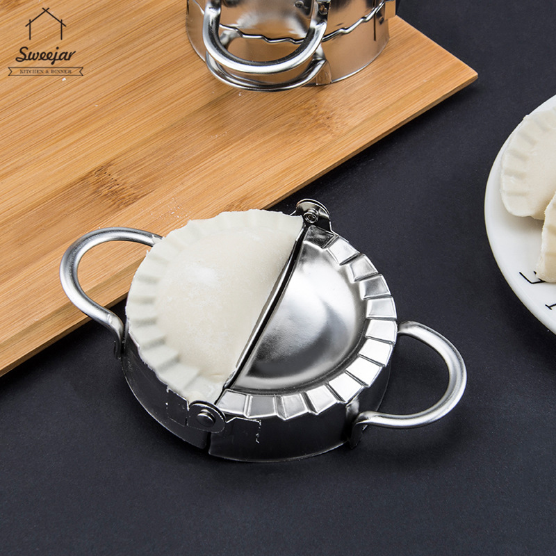 Khuôn nắn bột làm há cảo SWEEJAR 2 trong 1 bằng thép không gỉ 304 tiện dụng