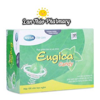 Eugica kẹo ngậm hỗ trợ viêm họng hộp 100 viên