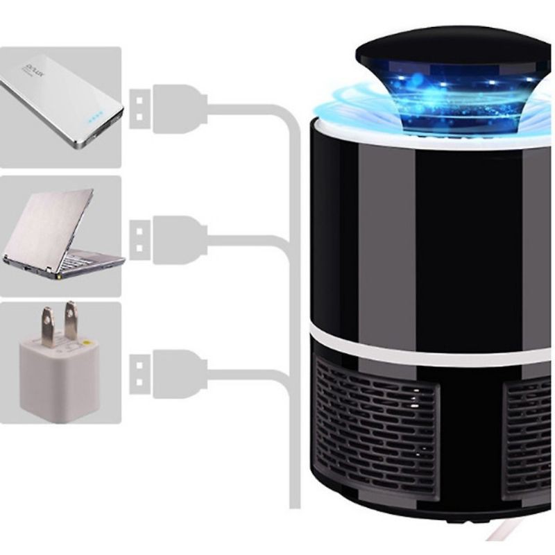 Đèn Đuổi Muỗi - Bắt Côn Trùng - Đèn Bắt Muỗi Thông Minh Mẫu Mới 2021 Cắm Sạc USB Kiêm Đèn Ngủ