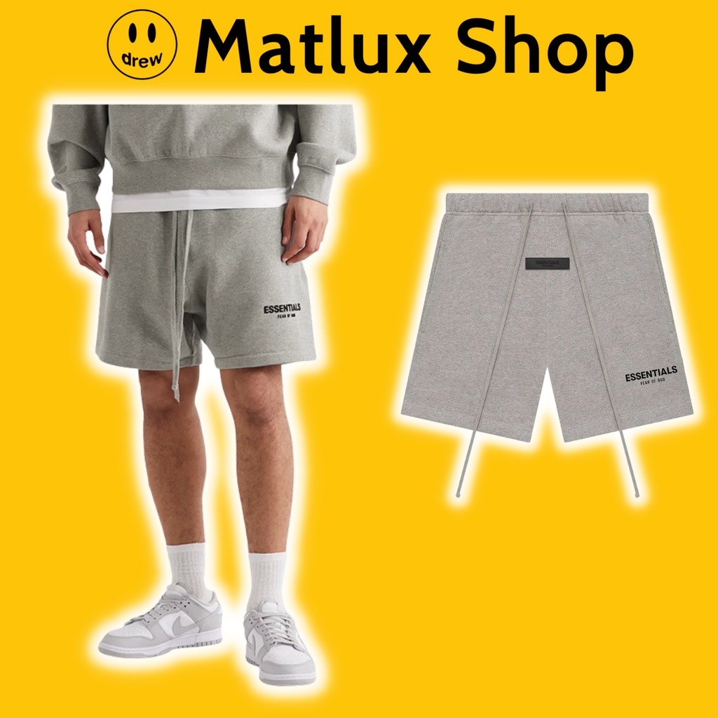 [BEST QUALITY] Quần đùi Fear Of God FOG Essentials SS22 Dark Oatmeal cao cấp, Quần short FOG Essenti