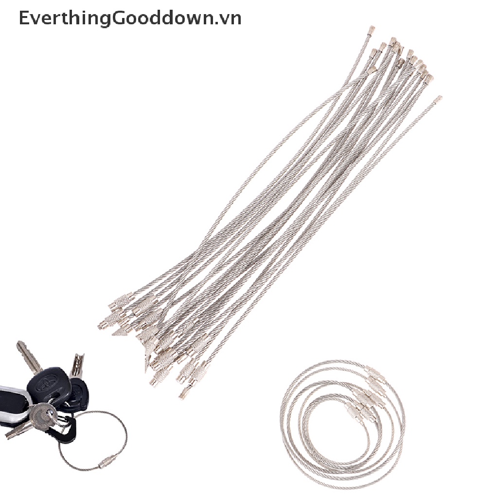 Dây Móc Khóa Bằng Thép Không Gỉ 20 Cái