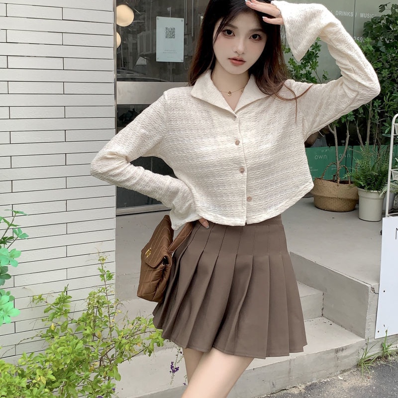 Phụ nữ mùa thu mới áo sơ mi dài tay rộng rãi phong cách hàn quốc thời trang khí chất áo khoác