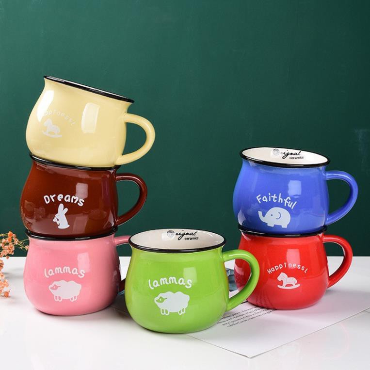 Cốc sứ ly sứ cà phê, trà in logo nhiều màu