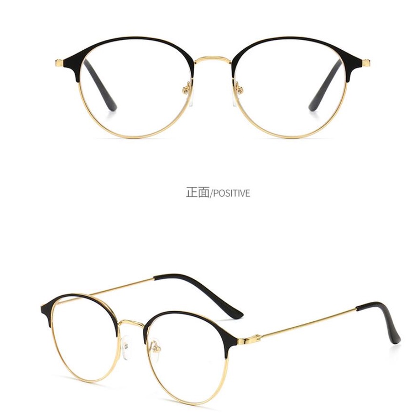 Kính Tròn Gọng Kim Loại Phong Cách vintage unisex