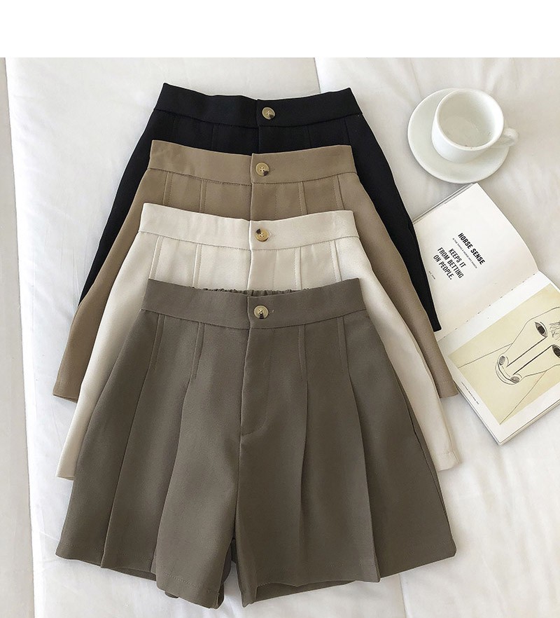 quần ống rộng Màu Trơn Phong Cách Hàn Quốc Thời Trang Mùa Hè Mới Cho Nữ 2021 | BigBuy360 - bigbuy360.vn