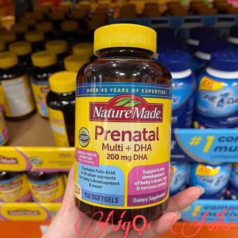 Vitamin bầu Prenatal Multi DHA Mỹ 150viên