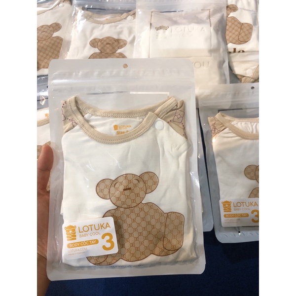 Body đùi cộc tay Lotuka chất thun lạnh Visco cao cấp mềm mát cho bé