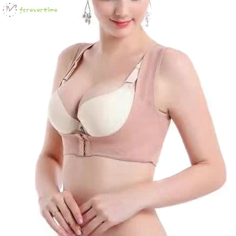 ☞Chính xác☜ Women Chest Back Support Belt Adjustable Body Shaper Breathable Corset Posture Corrector Brace Strap For Health Care