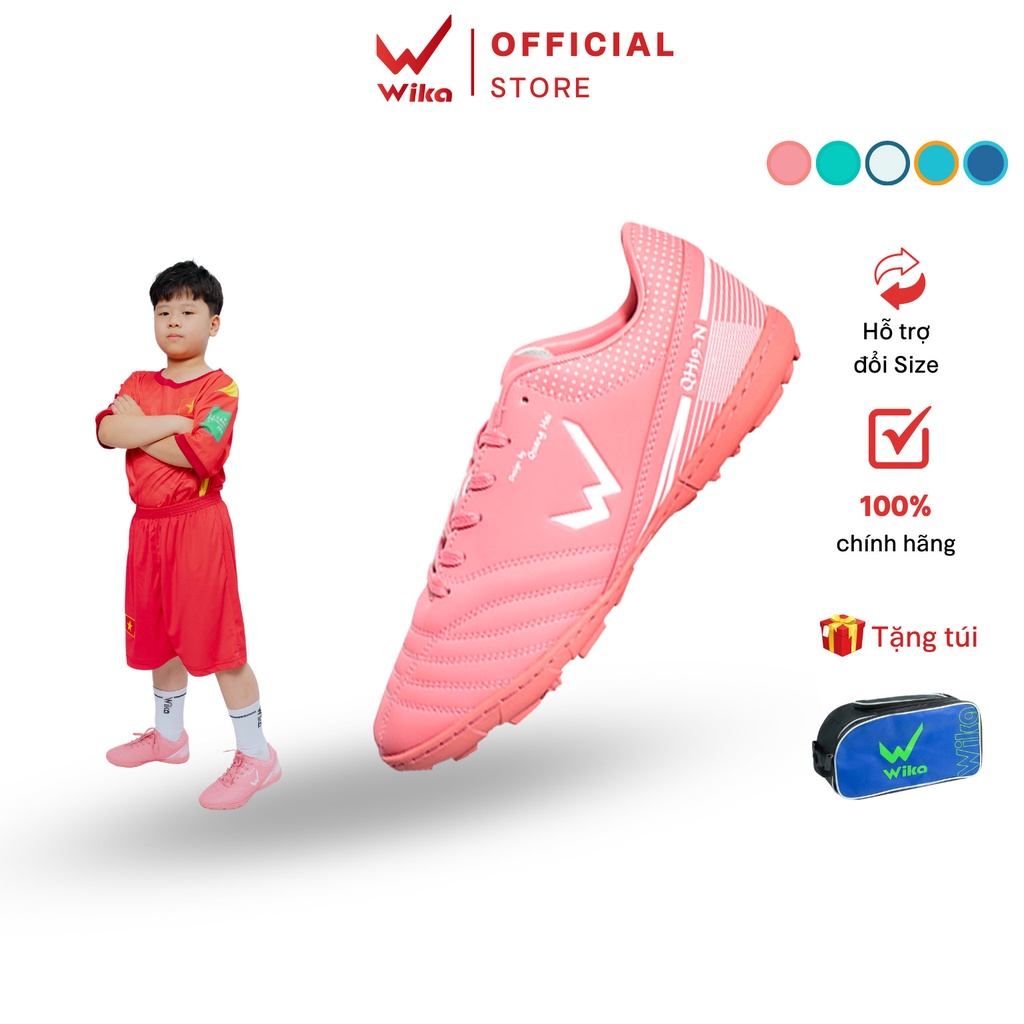 Giày Đá Bóng Trẻ Em Wika Qh19 Neo Kid Chính Hãng Chất Liệu Da Microfiber Cao Cấp, Mềm Mại 2020-12 Kid