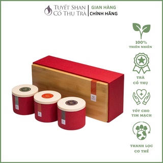 Set Hộp quà tặng trà Shan Tuyết cổ thụ cao cấp- Trà Thượng Hạng- Đặc Biệt- Giàng A