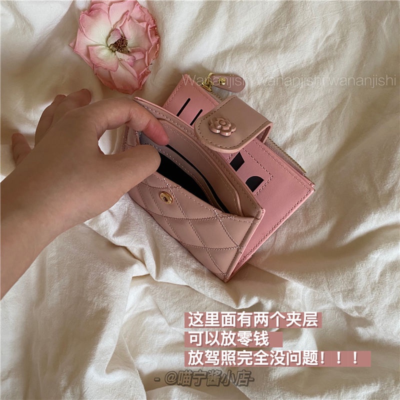 Ví Ngắn Thiết Kế Đơn Giản Thời Trang Theo Phong Cách Retro