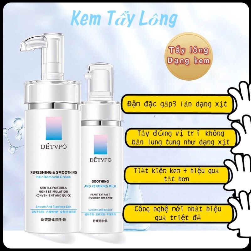 kem tẩy lông desvfvo [ KEM TẨY LÔNG CHÍNH HÃNG ] triệt sạch lông toàn thân | BigBuy360 - bigbuy360.vn