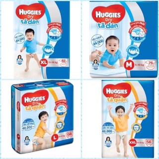 Huggies tã quần m74/l68/xl 62/xxl 56