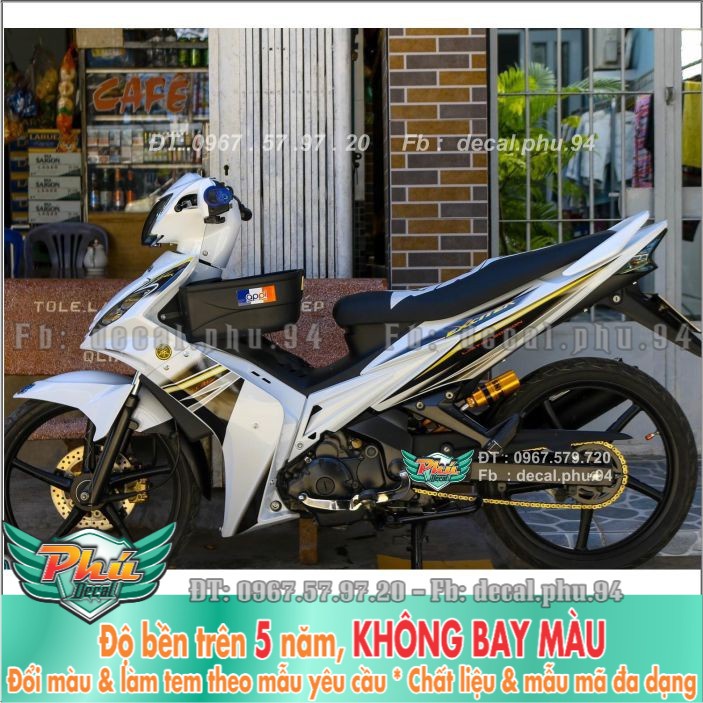 Tem rời Exciter 2006-2010 trắng đen (H) -1