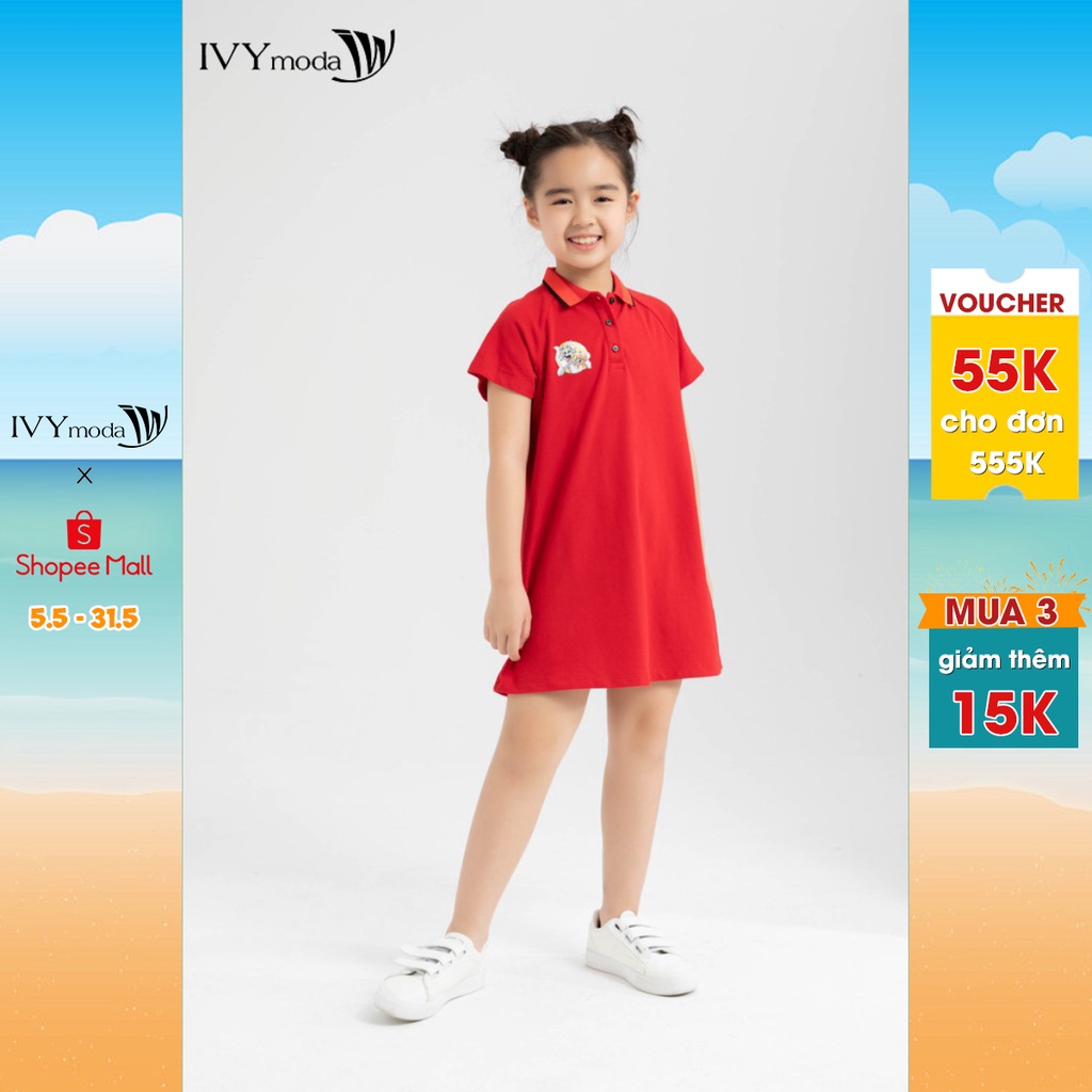 [NHẬP WABRTL5 GIẢM 10% TỐI ĐA 50K ĐH 250K ]Đầm thun bé gái Tom&amp;Jerry IVY moda MS 42G1269