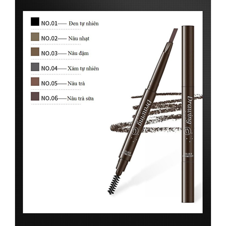 Bút Kẻ Lông Mày 2 Đầu LAMEILA Colour Geometry Nội Địa Trung Cực Hot | BigBuy360 - bigbuy360.vn