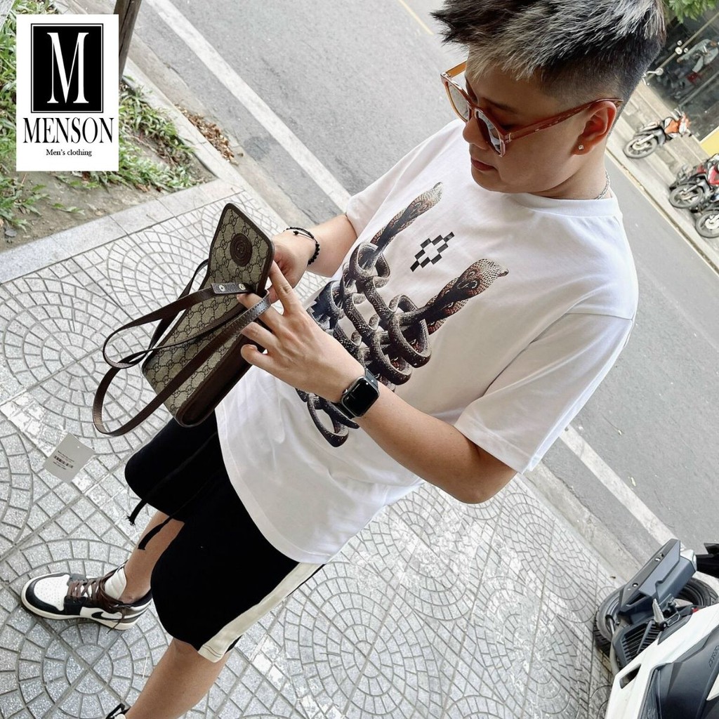 ⭐️SIÊU PHẨM⭐️Áo Phông Nam Cổ Tròn In Hình 3D hàng hiệu cao cấp- Áo Thun Nam họa tiết đẹp chất mát mùa hè MENSON M6218 | BigBuy360 - bigbuy360.vn