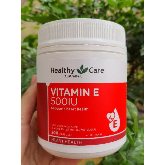 Viên uống Healthy Care Vitamin E 500IU của Úc 200 viên | BigBuy360 - bigbuy360.vn