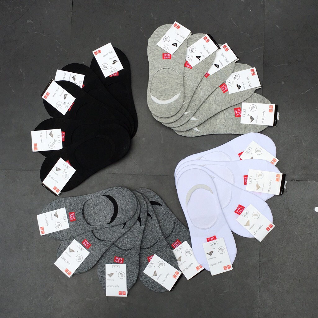 COMBO 10 ĐÔI Tất lười ngắn nam nữ chất cotton thấm hút co giãn tốt kháng khuẩn chống hôi chân