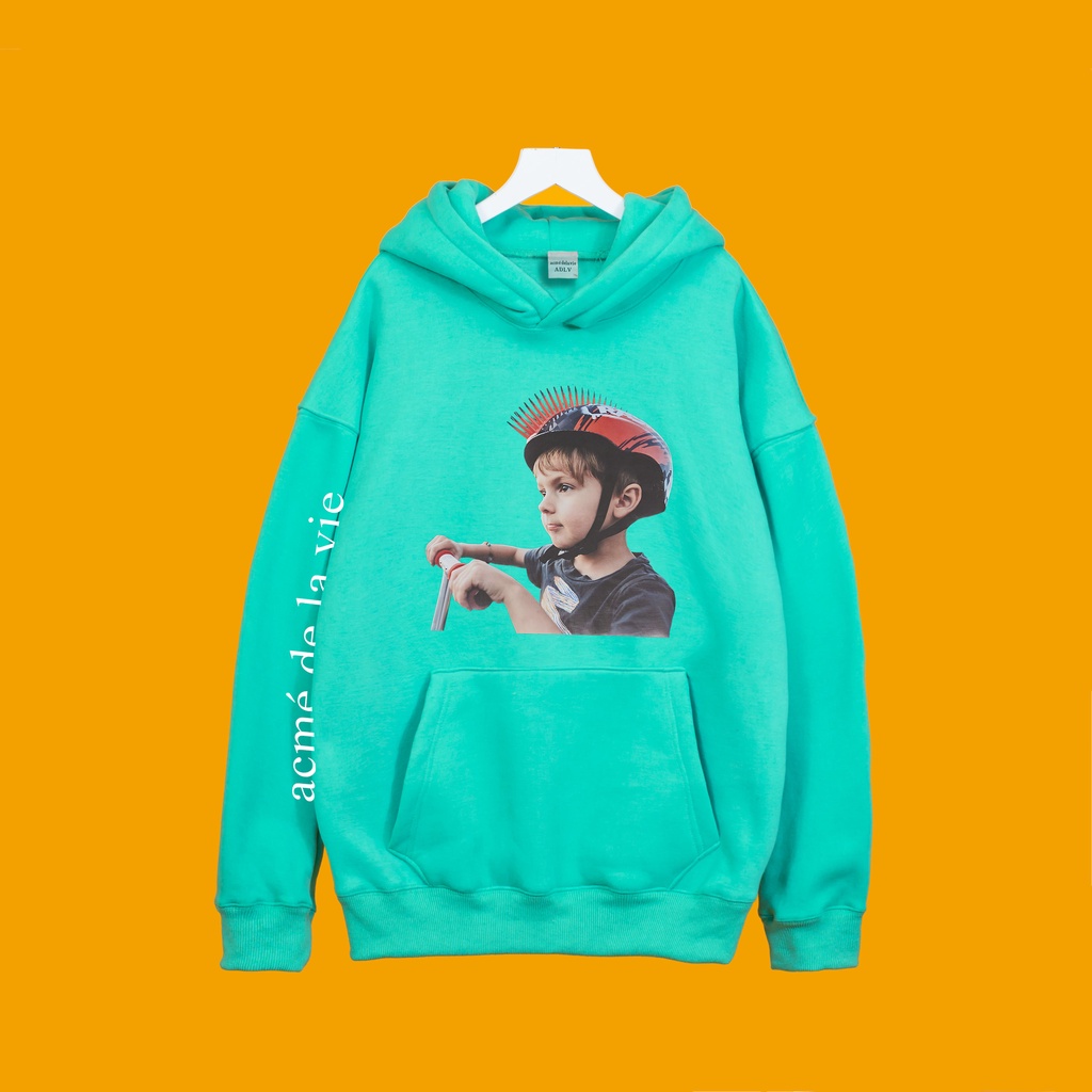 Áo nỉ Hoodie ADLV BÉ ĐẠP XE Hogoto shop , Áo hoodie nam nữ nỉ bông cotton