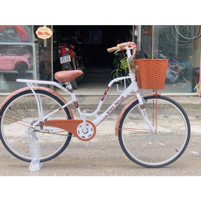 Xe đạp mini Việt Nhật Latte mẫu mới nhất, tặng kèm bình nước siêu xinh