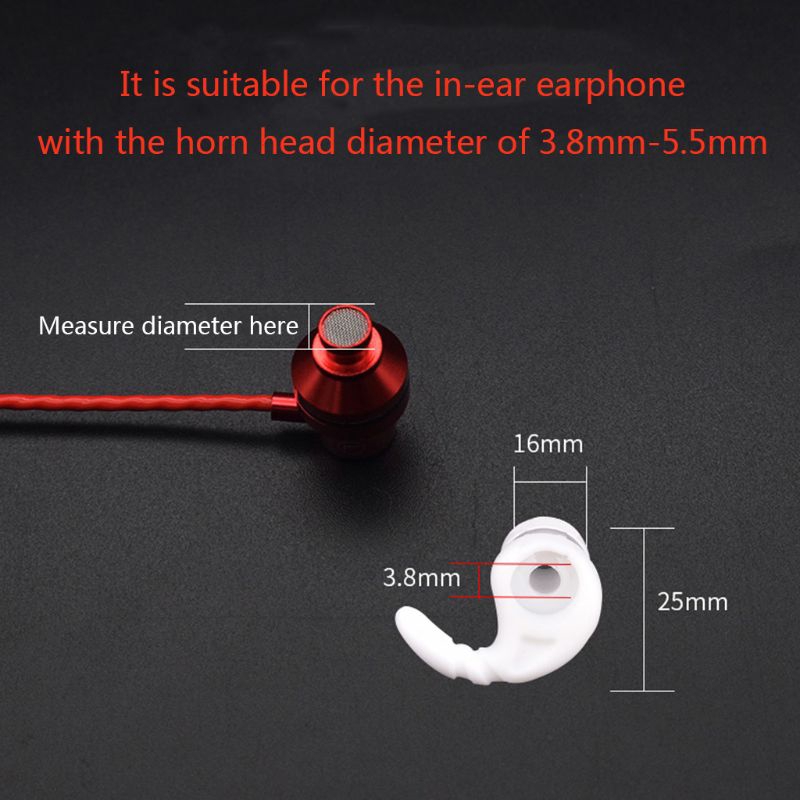 Cặp Nút Bọc Tai Nghe Bằng Silicone Mềm Và Bền Kiểu Thể Thao