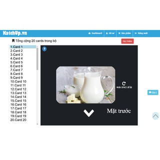 Flashcard tiếng Anh cho bé KatchUp - Thức ăn