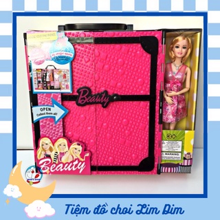 Combo búp bê barbie và tủ đồ thời trang